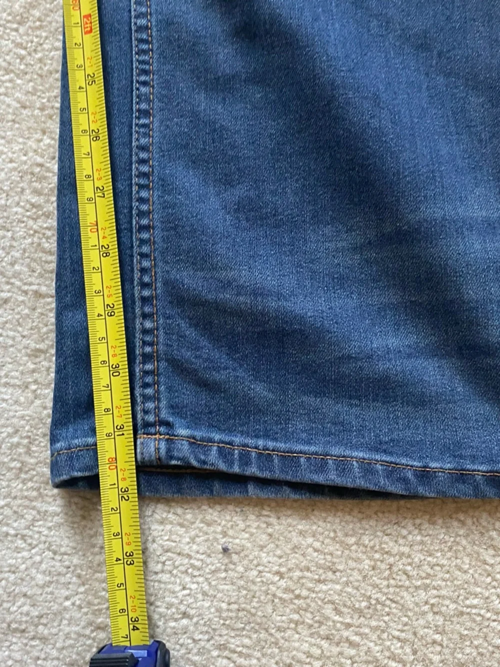Timberland Locke Lake Cordura Concept Denim Blue Jeans Workwear Straight Leg 34